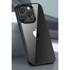 Чехол пластиковый для iPhone 14 Pro Max (черная-рамка)